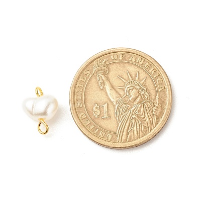 ABS Plastic Imitation Pearl Connector Charms PALLOY-JF01563-1