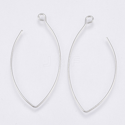 Brass Earring Hooks X-KK-T037-08P-NF-1