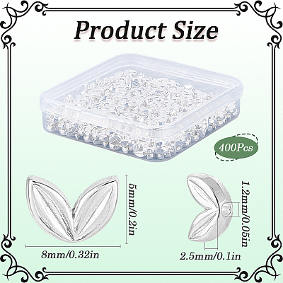 400Pcs Alloy Beads FIND-SP0002-36D-1