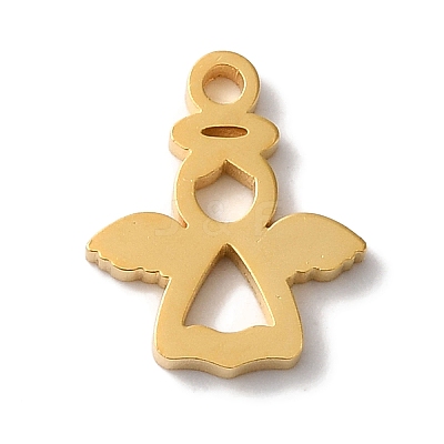 PVD Vacuum Plating 304 Stainless Steel Charms LS-STAS-L081-025G-1