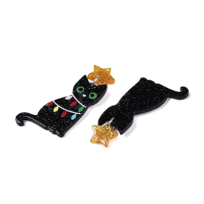Christmas Themed Acrylic Pendants SACR-P023-B02-1