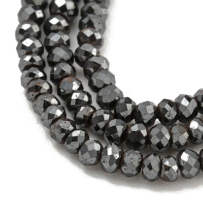 Electroplated Synthetic Non-Magnetic Hematite Beads Strands G-C136-K01-03-1