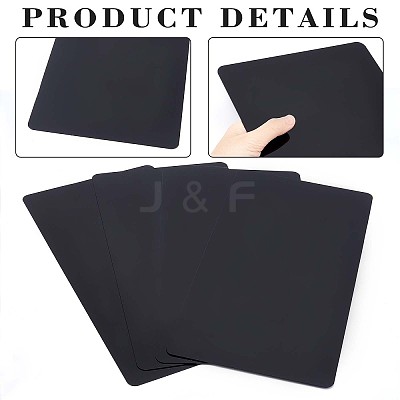 4Pcs Rectangle Acrylic Sheet OACR-PH0001-80C-1