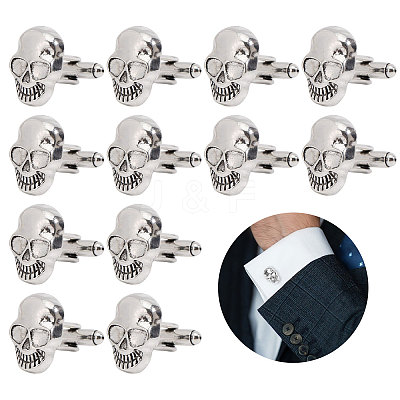 6Pairs Alloy Cufflinks FIND-CA0011-03-1