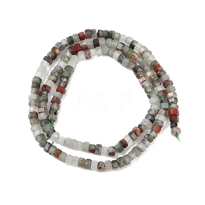 Natural African Bloodstone Beads Strands G-G345-C09-2x4mm-1