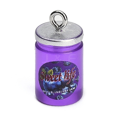 Opaque Resin Pendants RE-CBA08CD-10B-1