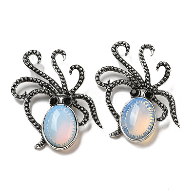 Opalite Octopus Brooch G-Z050-01H-1