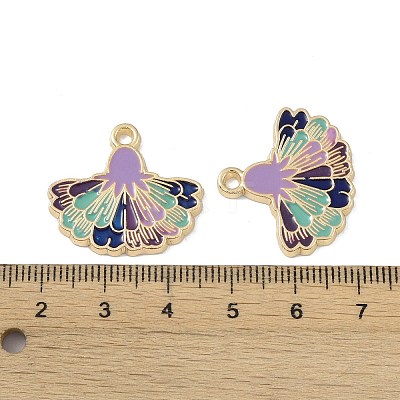 Rack Plating Alloy Enamel Pendants FIND-I038-07F-1