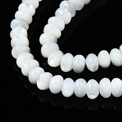 Natural Trochid Shell/Trochus Shell Beads Strands SSHEL-S266-017A-1