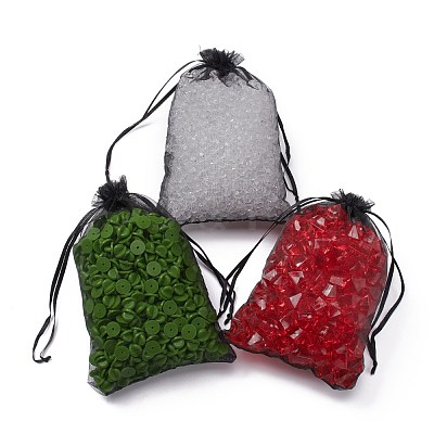 Organza Gift Bags with Drawstring OP-R016-13x18cm-18-1