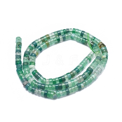 Natural Green Onyx Agate Beads Strands G-A177-01L-11-1