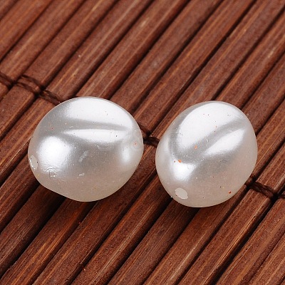 Oval Imitation Pearl Acrylic Beads OACR-L004-3379-1
