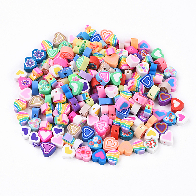 200Pcs Handmade Polymer Clay Beads CLAY-YW0002-20-1