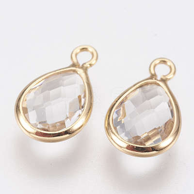 Glass Charms X-KK-Q752-001G-1