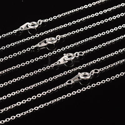 Brass Cable Chain Necklace SW028-S-1