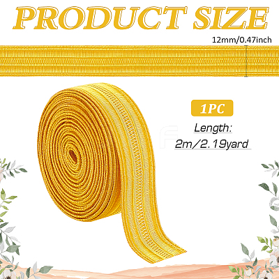 2M Metallic Yarn Ribbon SRIB-WH0011-220B-01-1