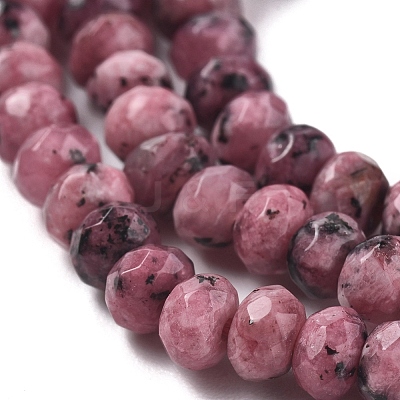 Dyed Natural Malaysia Jade Rondelle Beads Strands G-E316-2x4mm-38-1