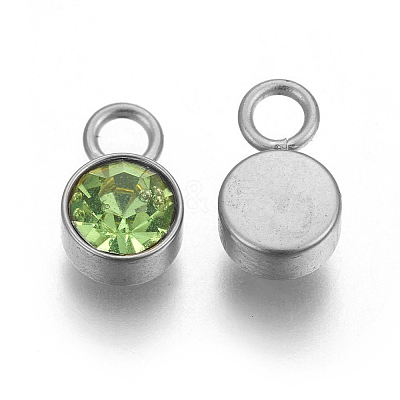 Glass Rhinestone Charms STAS-F189-P02-1