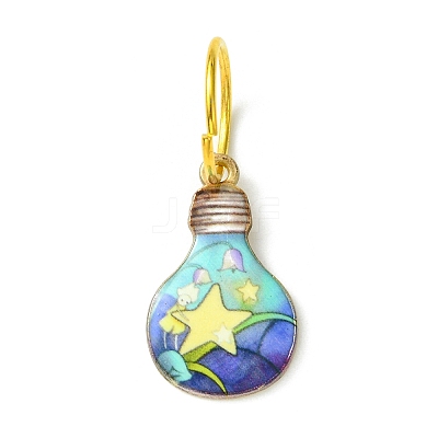 Alloy Printed Pendants PALLOY-JF02510-1