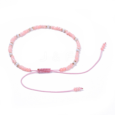 Adjustable Nylon Thread Braided Beads Bracelets BJEW-JB04377-02-1
