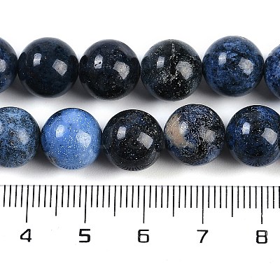 Natural Dumortierite Beads Strands G-G167-A06-10MM-1