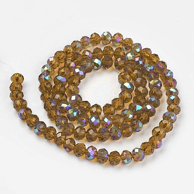 Electroplate Glass Beads Strands LS-EGLA-A034-T3mm-L10-1