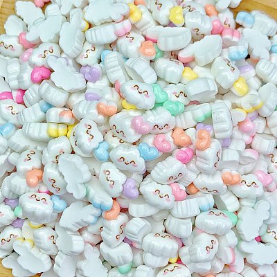 Cartoon Opaque Resin Cabochons RESI-C039-04E-1