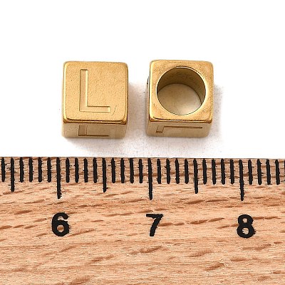 304 Stainless Steel European Beads STAS-D382-02L-G-1