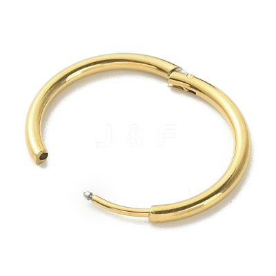 316L Surgical Stainless Steel Huggie Hoop Earrings for Girl Women EJEW-TAC0011-11E-G-1