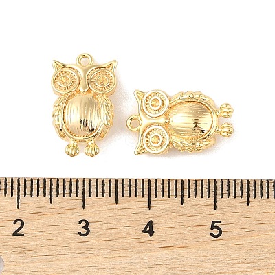 Brass Pendants Rhinestone Setting X-KK-Q816-40G-1