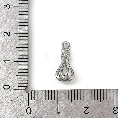 Brass Pave Clear Cubic Zirconia Pendants KK-L238-25P-1