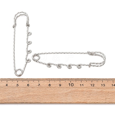 304 Stainless Steel Safety Pins Brooch Findings STAS-C181-01F-P-1