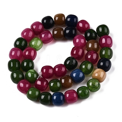 Dyed Natural White Jade Beads Strands G-T138-210A-1
