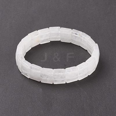 Natural Quartz Crystal Stretch Bracelets BJEW-F406-B23-1