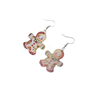 Christmas Acrylic Dangle Earrings FS-WGDBFB5-01-1