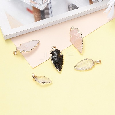 Natural Gemstone Pendants G-Q490-A-M-1