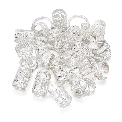120Pcs 4 Styles Iron Dreadlocks Beads Hair Decoration FIND-TA0005-09S-1