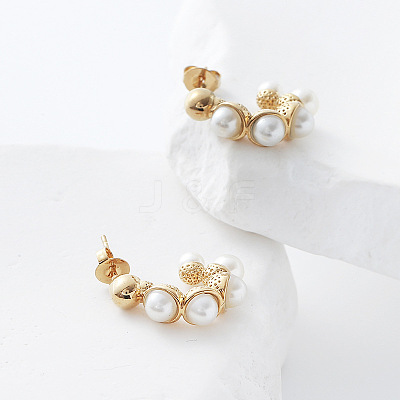 304 Stainless Steel Stud Earrings VW5158-1