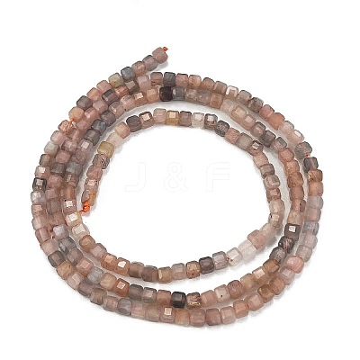 Natural Multi-Moonstone Beads Strands G-L587-C05-02-1