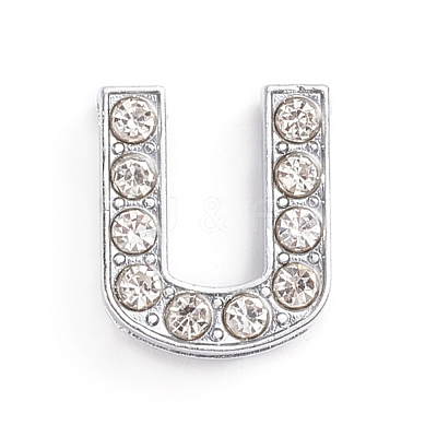 Alloy Slide Charms ALRI-WH0005-09U-P-1