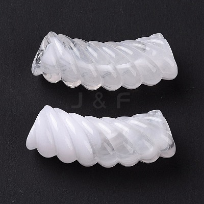Two Tone Opaque Acrylic Beads OACR-A016-06H-1