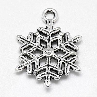 Tibetan Style Alloy Pendants TIBE-S301-037AS-RS-1