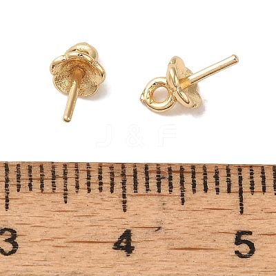 Rack Plating Brass Peg Bails Pendants KK-M285-13G-1