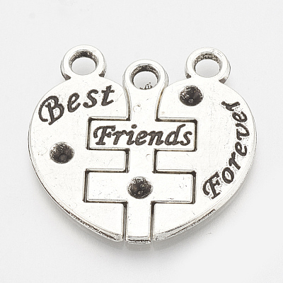 Tibetan Style Alloy Pendant Rhinestone Settings TIBE-N001-03AS-LF-1