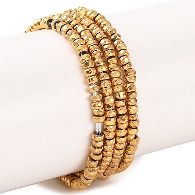 Electroplated Synthetic Non-magnetic Hematite Beads Strands G-H027-E01-01-1