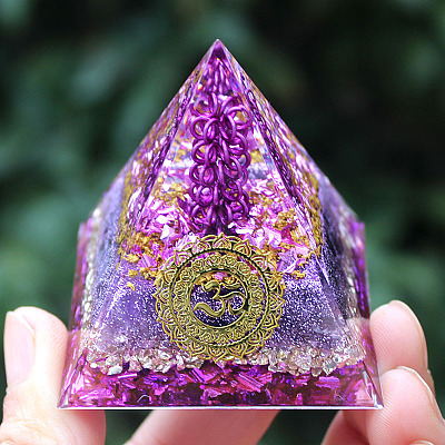 Orgonite Pyramid Resin Energy Generators PW-WG35031-01-1