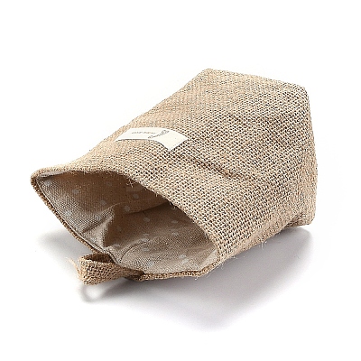 Foldable Cotton Linen Storage Basket DJ-HJEW-O003-01A-1