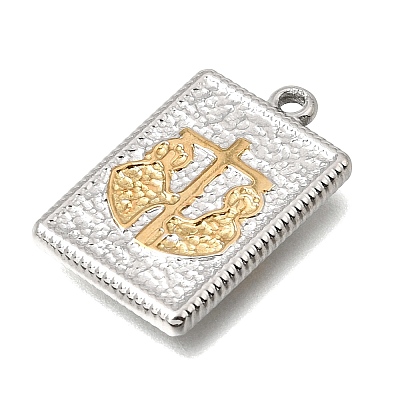 Two Tone 304 Stainless Steel Pendants STAS-D391-05GP-02-1