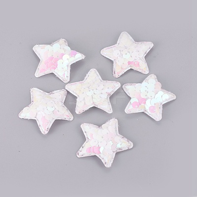 Paillette/Sequin & Cloth Iron On Patches DIY-WH0143-31A-1