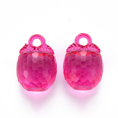 Autumn Theme Transparent Acrylic Pendants TACR-T024-04B-906-1
